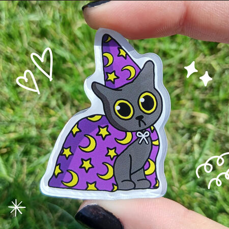 Wizard Cat Acrylic Magnet Wizard Cat Acrylic Magnet